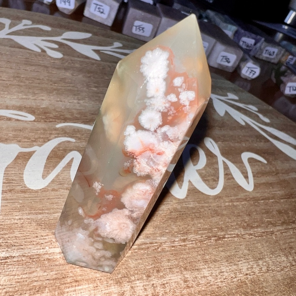 Flower Agate Crystal Tower (T93)